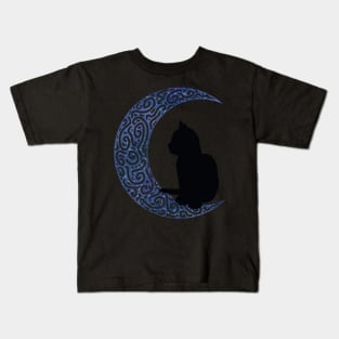 Moon and Cat Kids T-Shirt